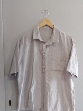 Grey Natural Fiber Top